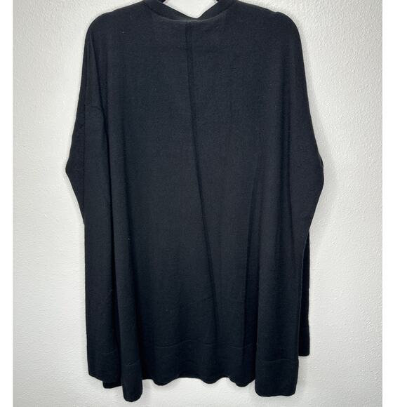 NWT The Row Black Amherst V-Neck Long Sleeve Cashmere Blend Sweater XL - Picture 3 of 16